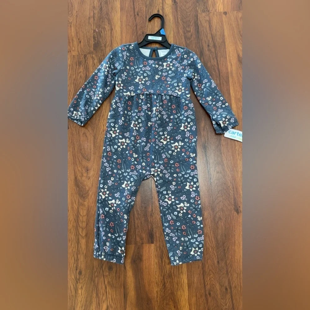 Carter's Navy Floral One Piece